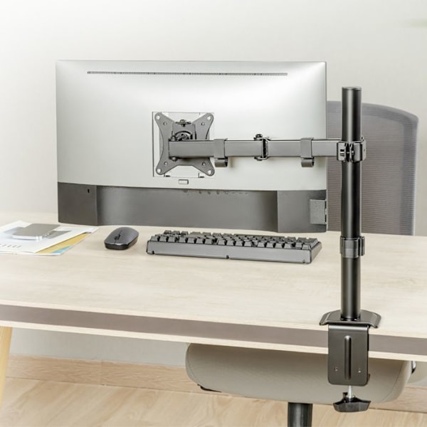 Macleanin pöytätuki LCD-näytölle, 17-32", 9kg, VESA 75x75 ja 100x100 kaksoisvarsi, MC-753N