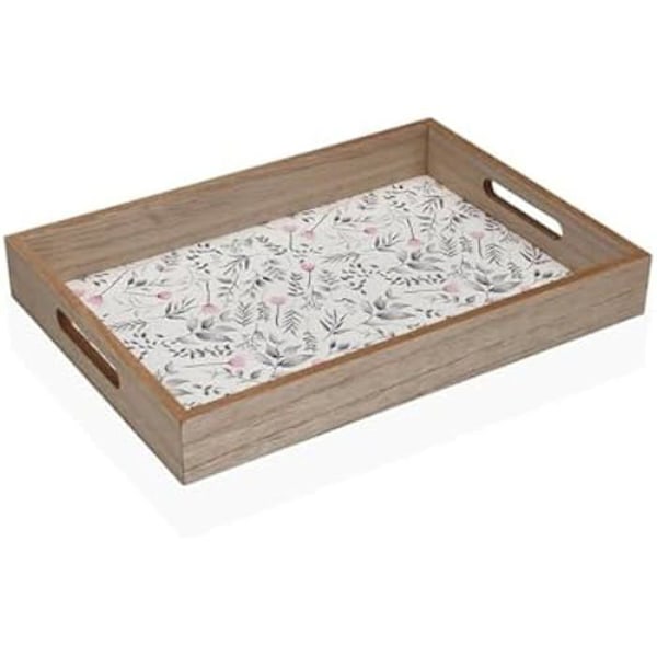 Tarjotin - VERSA - Caprice - MDF - Monivärinen - 35,5 x 25,5 x 6 cm Flerfärgad