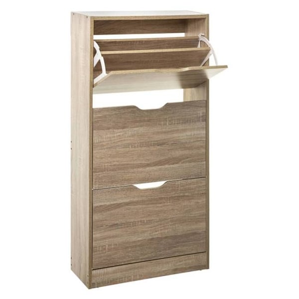 Skoletøj med 3 skuffer - L. 60 x D. 24 x H. 115 cm - Beige Beige