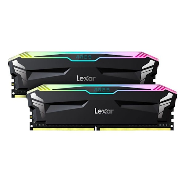 Lexar PC RAM-muisti DIMM DDR4 Ares RGB PC4-28800 (3600 Mhz) - musta - 32 Gt (2x16 Gt)