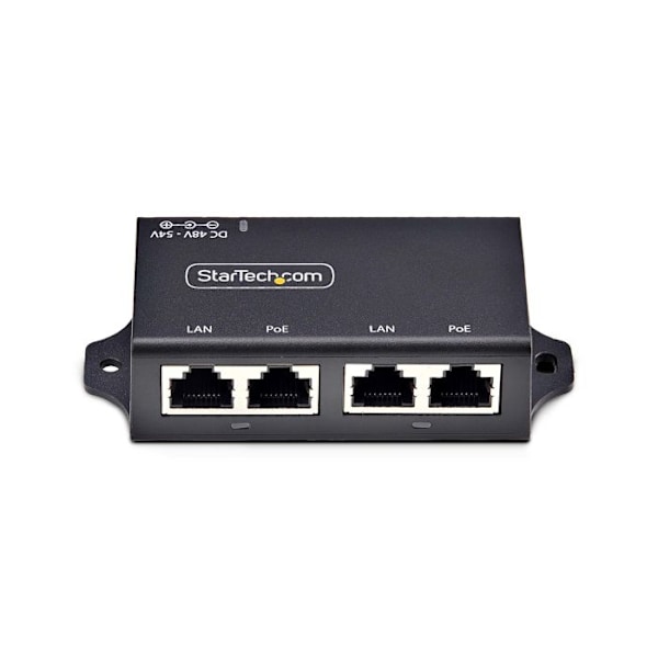 PoE+ Injektor - StarTech.com - 2 Gigabit-porte - 30W - Vægmontering - Ethernet 1Gbps