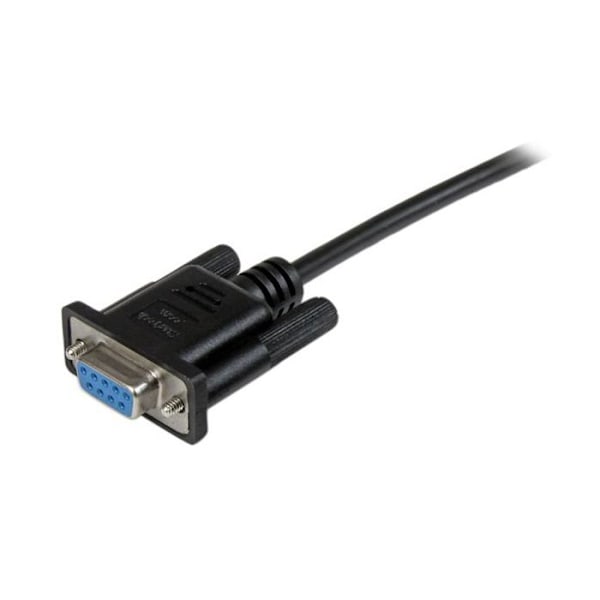 DB9 RS232 -sarjan nollamodeemikaapeli - STARTECH.COM - 1 m - naaras / naaras - musta