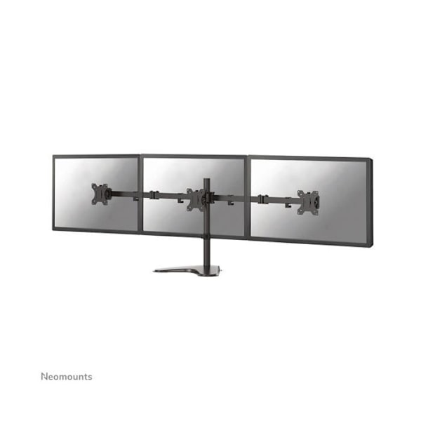 Bordstøtte - Neomounts by Newstar - FPMA-D550DD3BLACK - 3 skærme - Tipping - Drejbar - Sort Sort