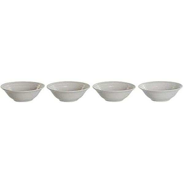 Set med skålar - DKD HEMINNREDNING - Vit - Porslin - 17 x 17 x 7 cm - Modern design Vit