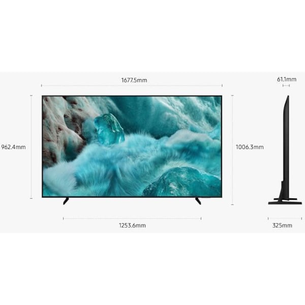 Samsung TQ75Q7F - TV QLED 75" (190 cm) - 4K UHD 3840x2160 - HDR10+ - Smart TV - Gaming Hub - 3xHDMI - WiFi