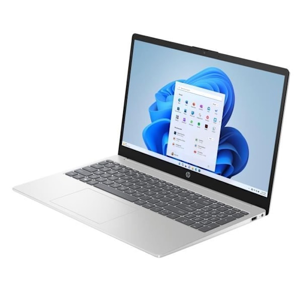 HP 15-fd0059nf Bærbar PC - Windows 11 - 15,6" FHD - Core i3-N305 - RAM 8GB - Opbevaring 512GB SSD - AZERTY