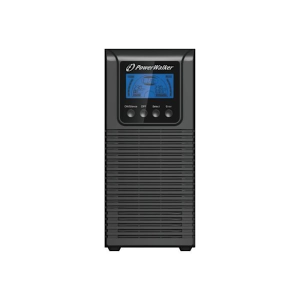 PowerWalker VFI 1000 TGS UPS 176 300 V 900 Watt 1000 VA uden batteri RS-232, USB udgangsconnectorer: 3 Sort