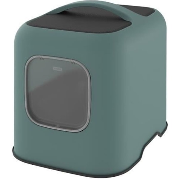 ROTHO - Kissan wc talo 51 x 39 x 40 cm - hiekkalaatikko - Vert de Gui mistel grön