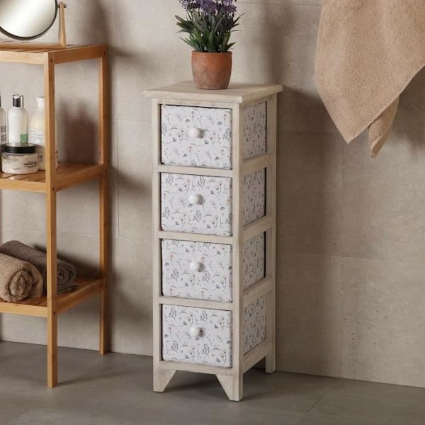 Versa skuffeenhed Lili MDF træ (30 x 72 x 25 cm)