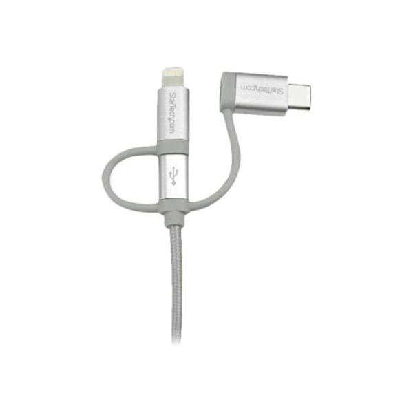 Moniliitin USB-kaapeli - StarTech.com - LTCUB1MGR - 1 m - Lightning, USB-C, Micro USB