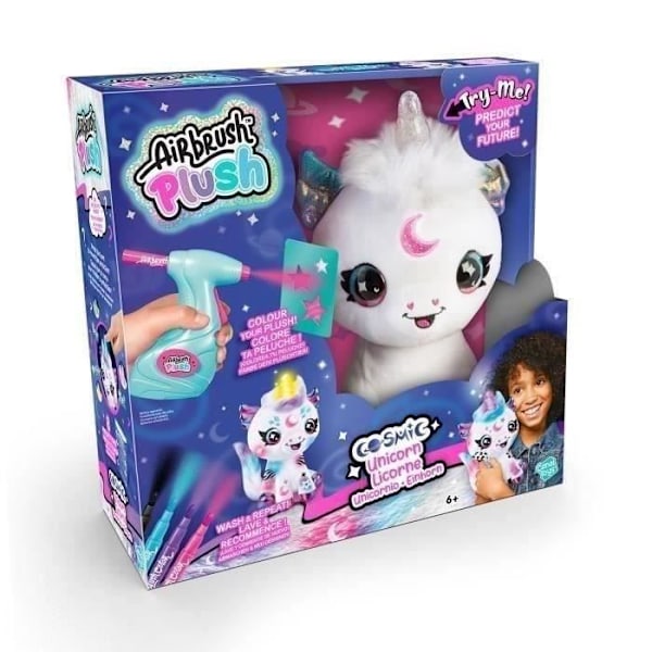 Canal Toys - Airbrush-pehmo - Cosmic Unicorn -pehmo, jonka voi muokata valotorven avulla - AIR 028