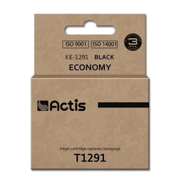 Actis KE-1291 blækpatron Kompatibel Sort 1 stk.