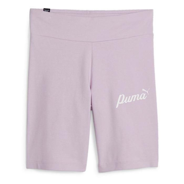 Kort Barn - PUMA - Lila - 95% Bomull - Elastisk Midja - Längd över knäna Lila 8 år