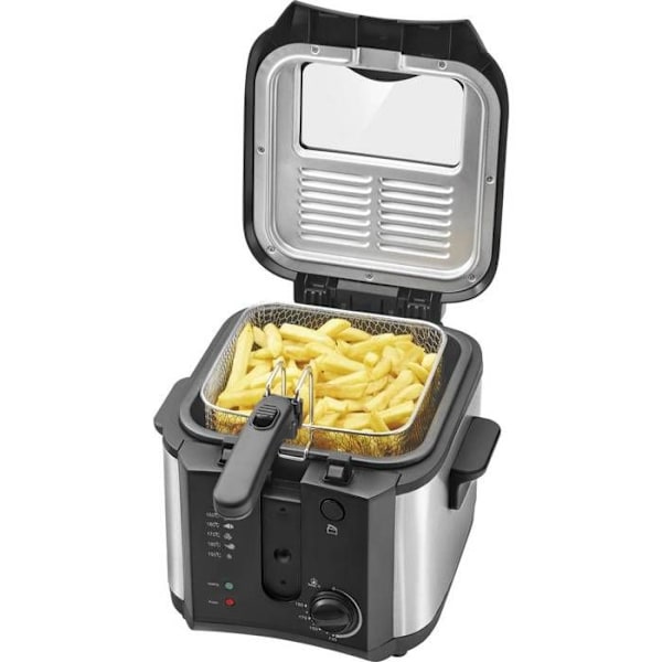 Friture - CLATRONIC - FR 3649 - 1600W - 2.5L - Sort Svart