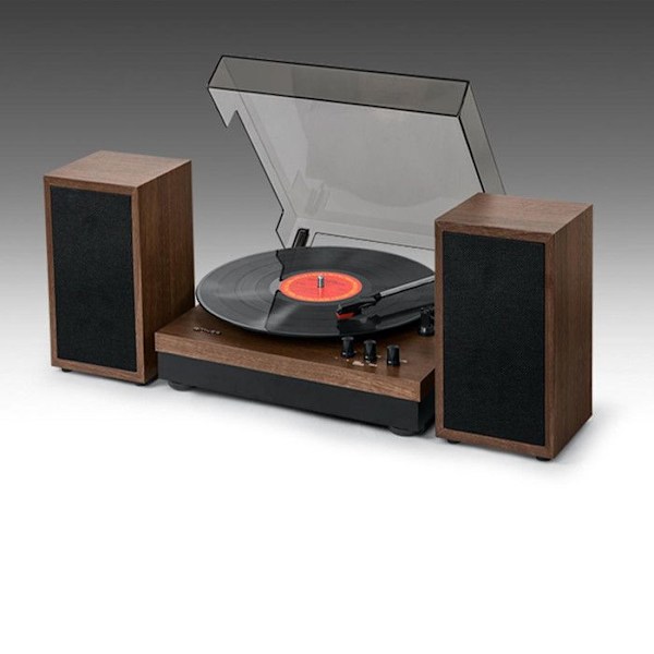 Pladespiller - Muse - MT-108BT - 3 hastigheder - Bluetooth - Træeffekt Trä