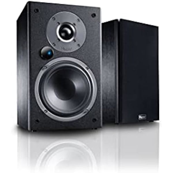 Magnat Monitor Reference 2A Bluetooth Stereo Hyldehøjttalere med HDMI, Phono-forforstærker, 1 Par, Sort