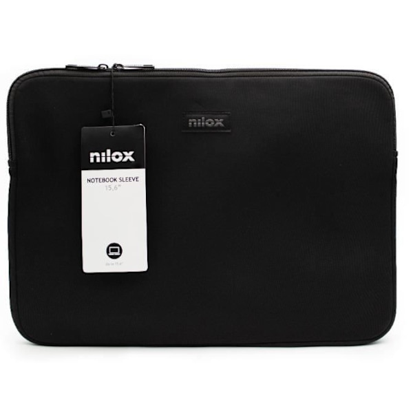 Bærepose til bærbar computer - NILOX - NXF1501 - 15.6 tommer - Neopren - Sort Svart