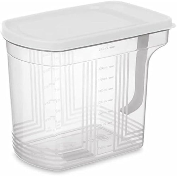 Jääkaapin säilytyslaatikot - Kinvara - 24 kpl setti - Läpinäkyvä harmaa - 2,5 l - 20,5 x 17 x 13 cm Flerfärgad