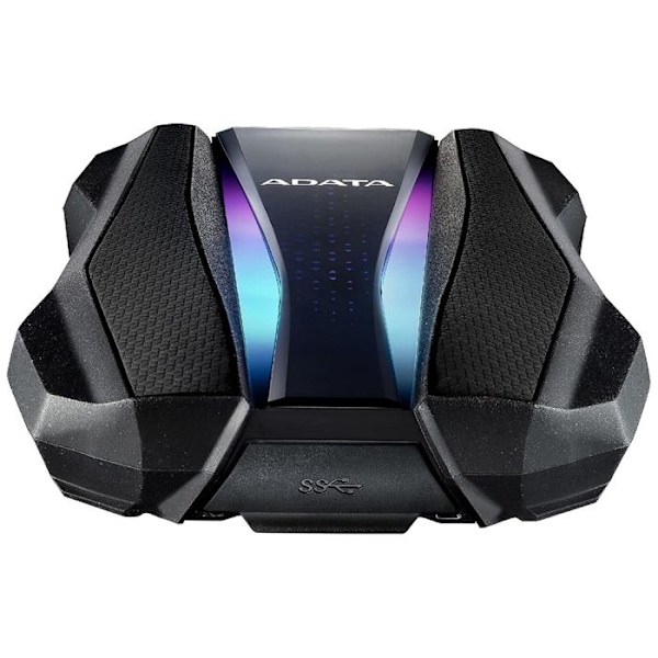 Ekstern harddisk - ADATA - HD770G - 2000 Go - USB 3.2 Gen 1 - Sort