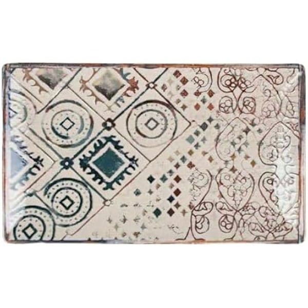 Astia - LA MEDITERRÁNEA - Kreikka - Posliini - 25,3 x 15 x 1,8 cm mångfärgad