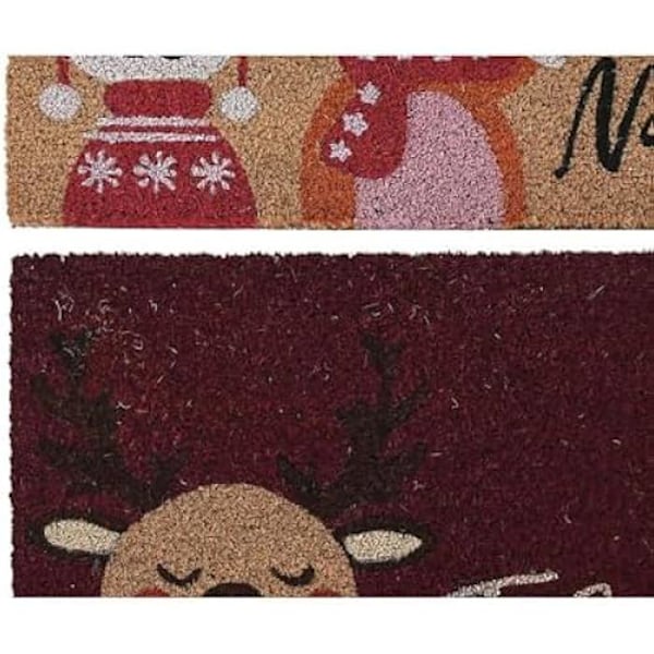 Dörrmatta - DKD HEMINNREDNING - Flerfärgad - PVC och kokosfiber - 60x40 cm - Rektangulär Färgad