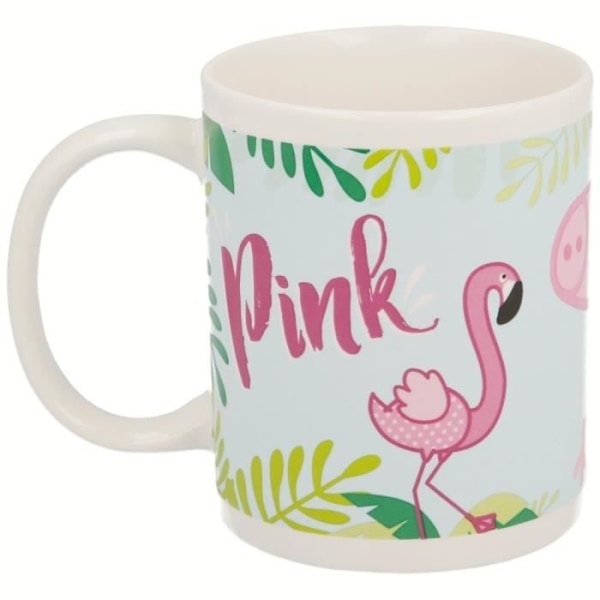 Muki - Peppa Pig - Rosa y Verde - Keraaminen - 8x9,5 cm - 325 ml Rosa och grönt