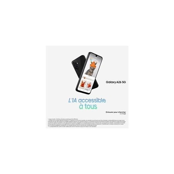 SAMSUNG Galaxy A26 5G älypuhelin 128 Gt Valkoinen Vit