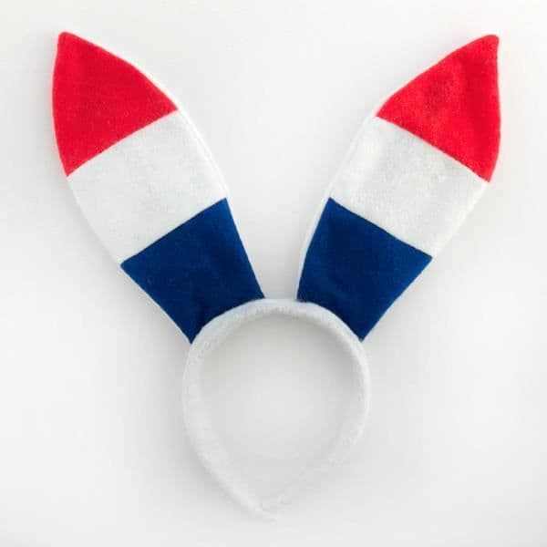 Hårbånd - Frankrigs Hold - Flag - 100% polyester - Unisex - Voksen