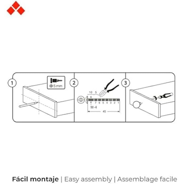 Runde møbelknopper - REI - MOD.E223 - Bøgetræ - Blå finish - Ø38 mm Flerfärgad