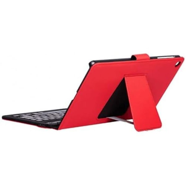 Hopeinen HT A9+ tabletin ja näppäimistön kansi, punainen Röd