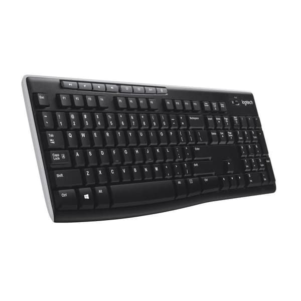 Näppäimistö - Langaton - Logitech - K270 - AZERTY - Musta