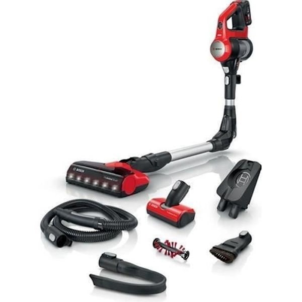BOSCH Pölynimuri Unlimited 7 - Punainen musta, Punainen, Ruostumaton teräs