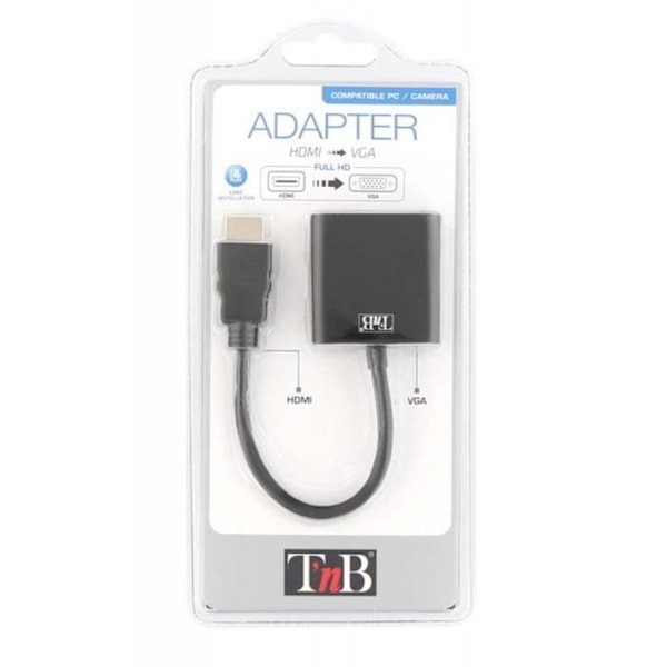 T'nB - HDMI-VGA-adapteri - Musta - HDMIVGA