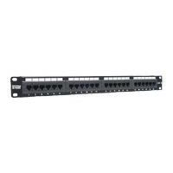 TRENDNET Network Panel Room TC-P24C6 - 24 port(ar) - 24 x RJ-45 - 24 x RJ-11 - 19" vidvinkel