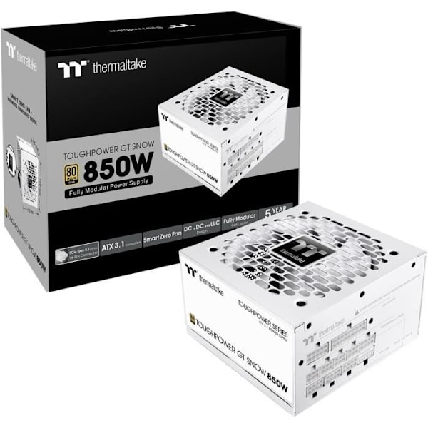 Strömförsörjning - THERMALTAKE - Toughpower GT - 850W - 80Plus Gold - Modulär
