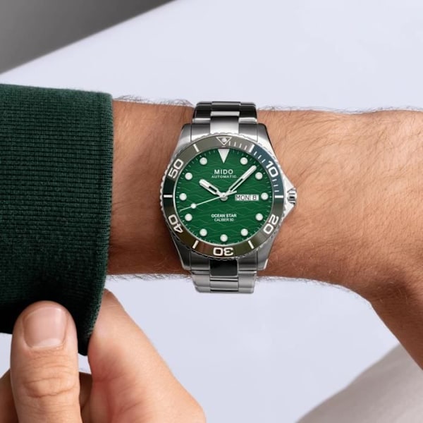 Ur - Mido - Ocean Star 200C - 42,5mm - Automatisk - Vandtæthed 20 Atm Grön