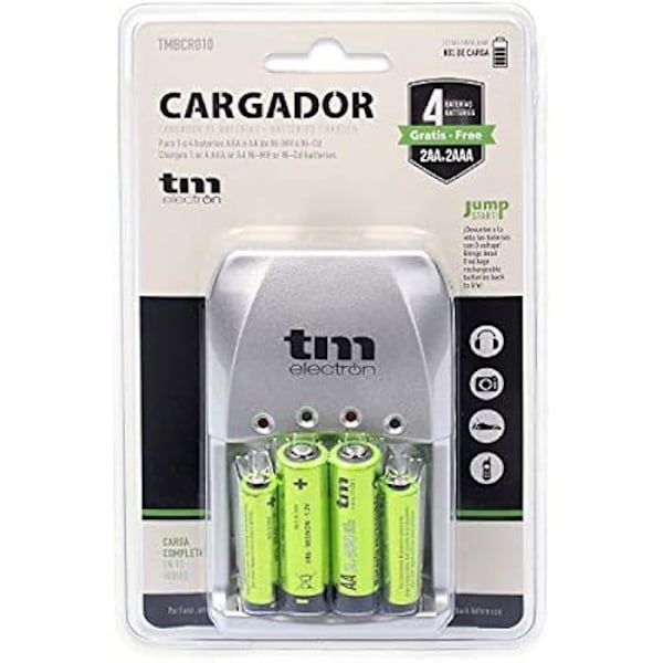 Batterioplader - TM ELECTRON - R03/R6 - Genopladelig