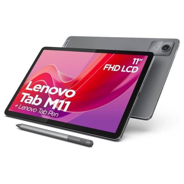 Lenovo M11 - Android 13 - 128 Gt - Harmaa - 4 Gt RAM - 7" - 10,1" - 4G Harmaa
