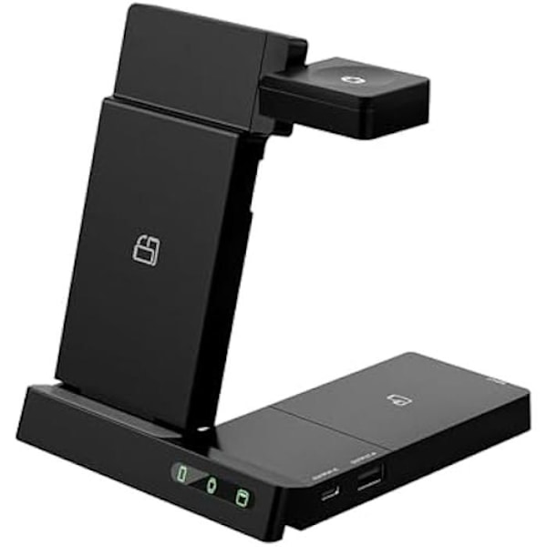 Muvit muvit for Change 6 i 1 trådløs opladningsstation Foldbart Smart Watch + iWatch + Airpods + Dual USB A + C-porte