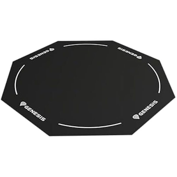 GENESIS TELLUR 400 kahdeksankulmainen lattiamatto - Harmaa - 100cm halkaisija - Toimisto - Synteettinen