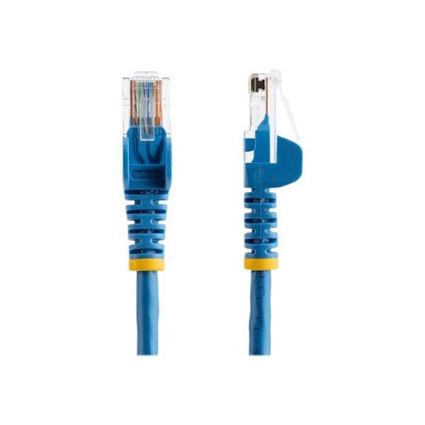 STARTECH 2m koukuton Cat5e UTP-verkkokaapeli - Anti-Snag RJ45 Ethernet-johto - M/M - sininen