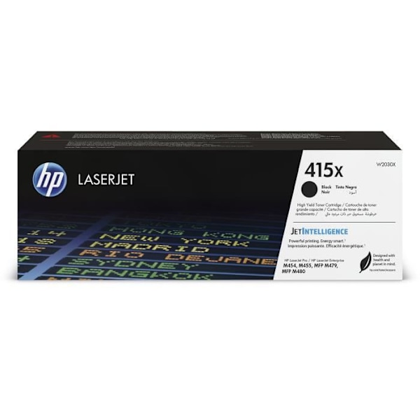 Alkuperäinen HP 415X Black High Yield -väriainekasetti (W2030X)