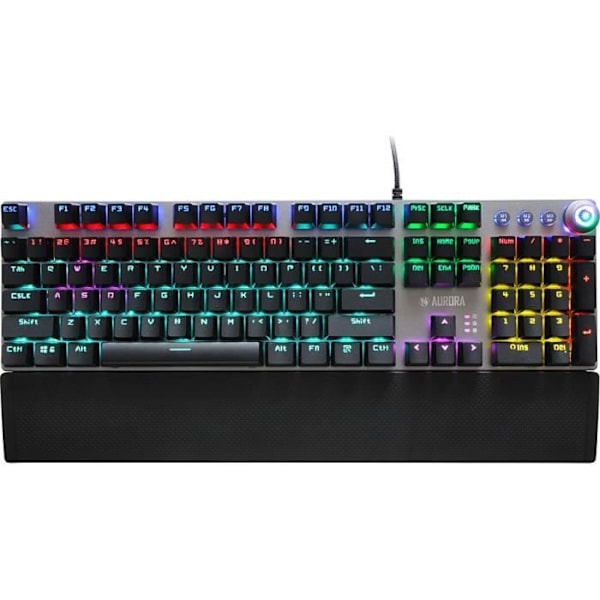 Pelaaavain - Ibox - Aurora K-3 - Taustavalaistu RGB - Mekaaninen - Langaton