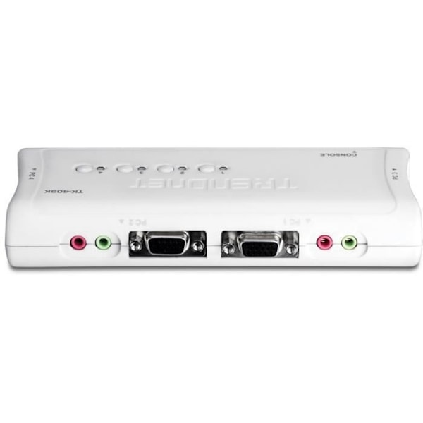 TRENDnet TK-409K KVM 4 porte VGA USB +Audio+kabler