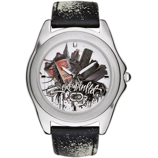 Ur - Marc Ecko - THE ENCORE OZ E07502G3 - Sport - Læder - Kvarts - Rund Svart, Silver, Vit