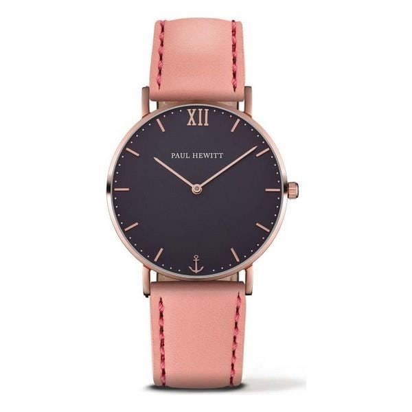 Ur - Paul Hewitt - PH-SA-R-ST-B-24M - Læder - Kvarts - Ø 39 mm - Unisex Rosa, Blå