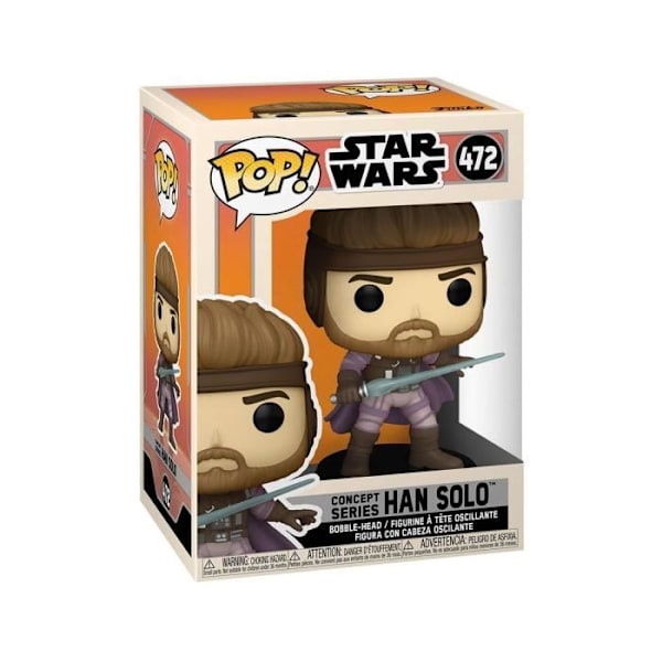 Funko - Star Wars - FiguriiniPOP! Nukkepää Han Solo (Konseptisarja) 9 cm Flerfarvet