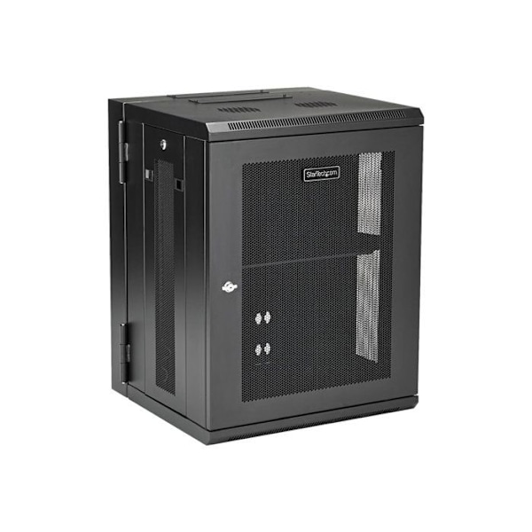 StarTech.com 15U serverrack Väggmonterad gångjärnsförsedd serverskåp upp till 20" djup Nätverksskåp...