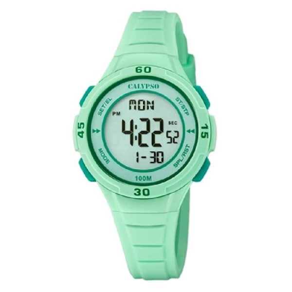 Digital ur - CALYPSO - K5830/1 - Grøn Silikone - Vandtæthed 10 Atm - Unisex Sport