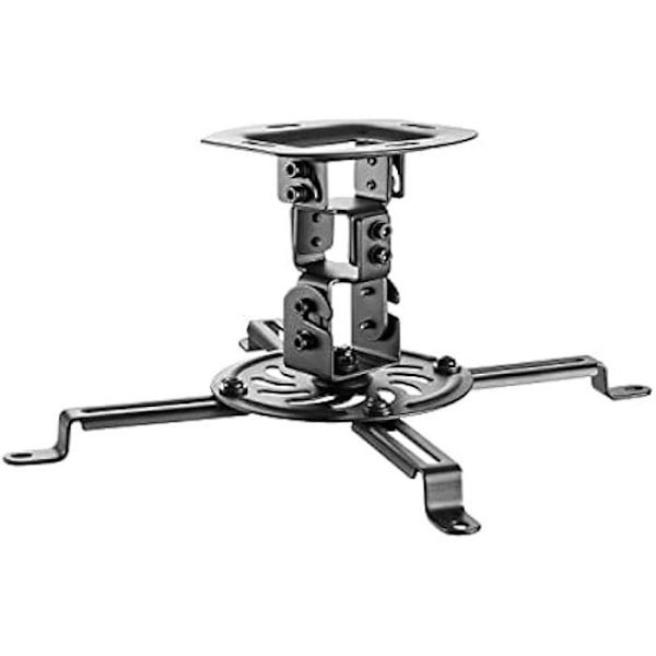 AISENS - CP03TSR-127 - Universal øko-drejelig montering, inklusive loftsmontering til 13,5 kg PROJEKTOR, sort Svart